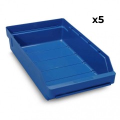 5 x Component Bin (240 x 400 x95) for 435D Shelf
